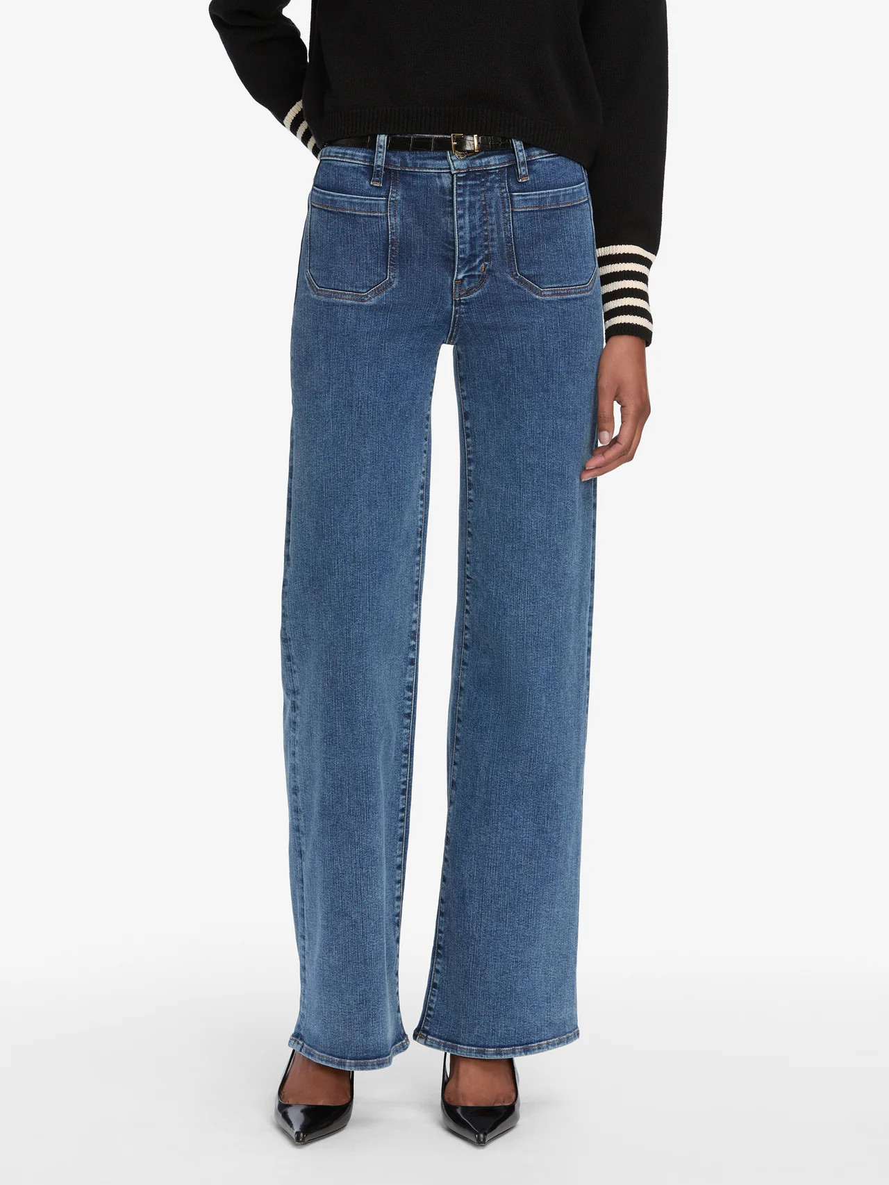 LE SLIM PALAZZO MODERNIST POCK ESTEEM | Frame Denim