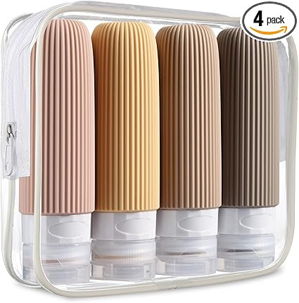 Mrsdry Travel Bottles for Toiletries, Tsa Approved 3oz Portable Travel Bottles, BPA Free Leak Pro... | Amazon (US)