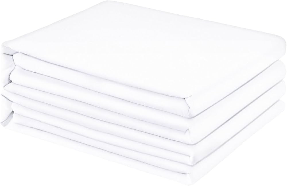 FreshCulture Twin Flat Sheets Only 2 Pack - Hotel Quality Flat Bed Sheets - Brushed Microfiber - ... | Amazon (US)