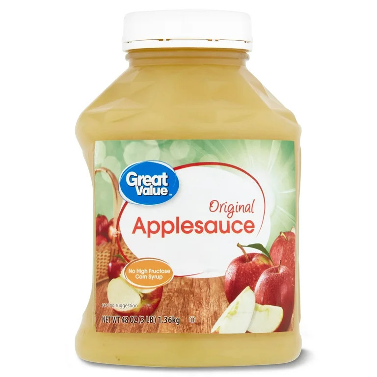 Great Value Original Applesauce, 48 oz, Jar | Walmart (US)