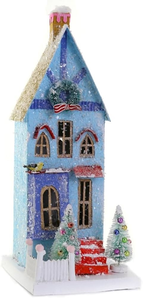 Cody Foster & Co Blue Townhouse Christmas Village Building HOU-341 | Amazon (US)