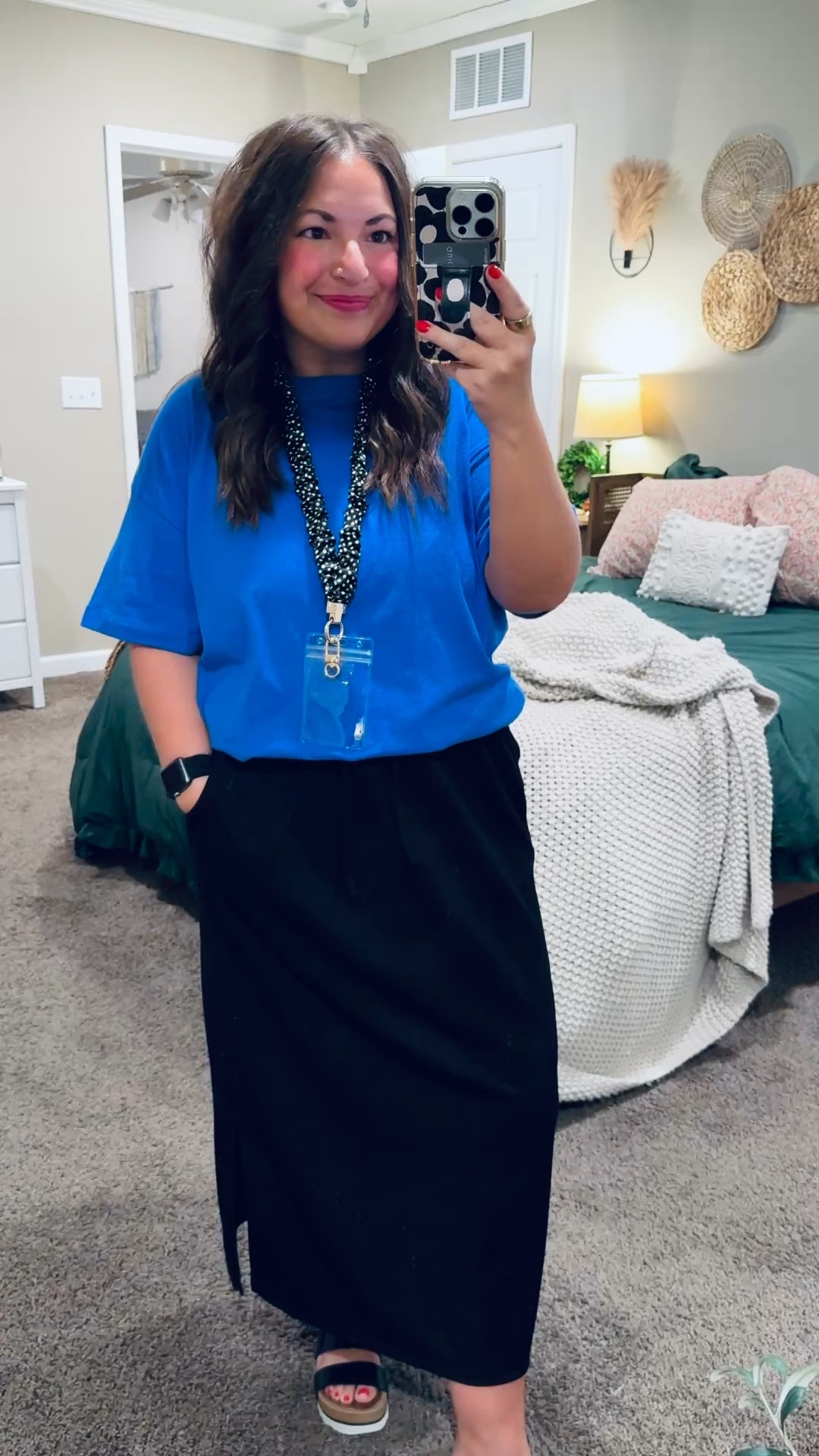 The absolute perfect classroom outfit for Spring 🌸 Easy, comfy, and cute for a full day at school! And I couldn’t resist grabbing one of the trending scrunchie lanyards — such a fun little accessory that makes carrying my keys & badge way cuter.

sandals: fit true to size // wearing a 5
maxi skirt: fits small // wearing an XL (fits like a large)
tee: fits oversized // wearing a medium 

 

#LTKootd #LTKMidsize #LTKWorkwear