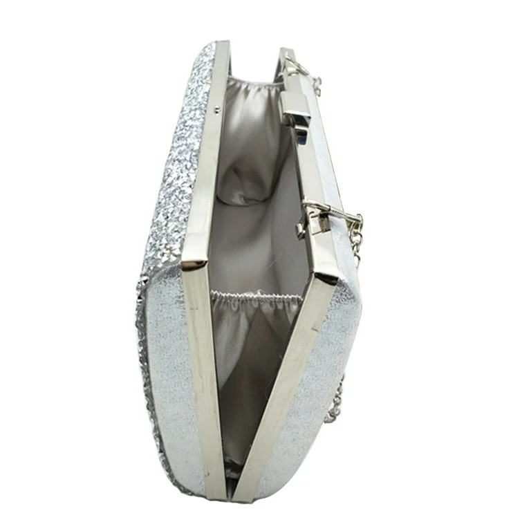 LANFENG Clutch Purse Evening Bag Women Small Handbags Formal Rhinestone Party(Silver) | Walmart (US)