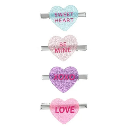 Way to Celebrate Valentine's Day Candy Heart Clips | Walmart (US)