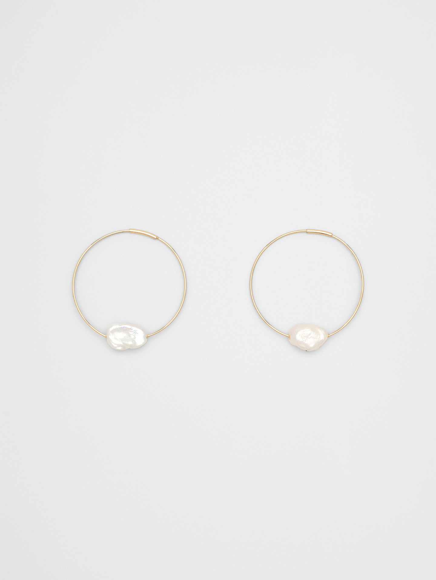 Pearl Wire Hoop Earrings | Banana Republic Factory