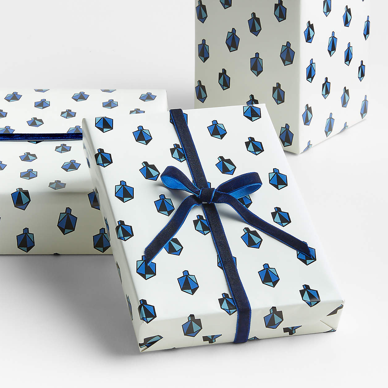 Dreidel Holiday Gift Wrap by Joan Anderson + Reviews | Crate & Barrel | Crate & Barrel