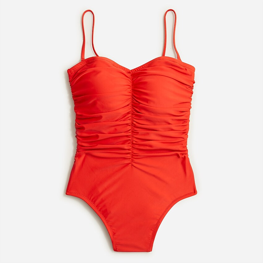 Ruched sweetheart one-piece | J. Crew US