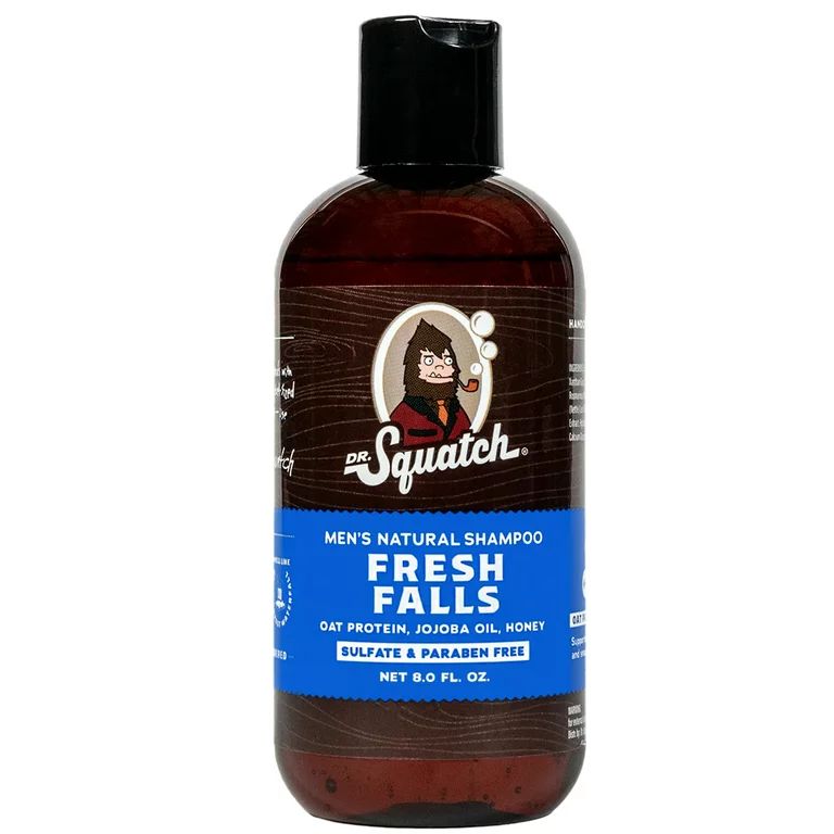 Dr. Squatch Men's Natural Shampoo for All Hair Types, Fresh Falls, 8 oz | Walmart (US)