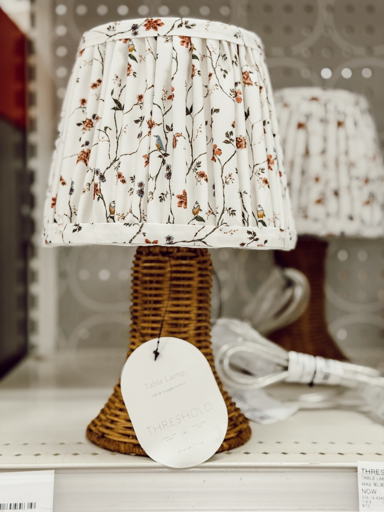 How adorable is this rattan lamp with pleated shade?! #target #targetambassador

#LTKHome