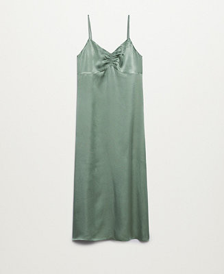 MANGO Women's Satin Midi Dress & Reviews - Dresses - Women - Macy's | Macys (US)