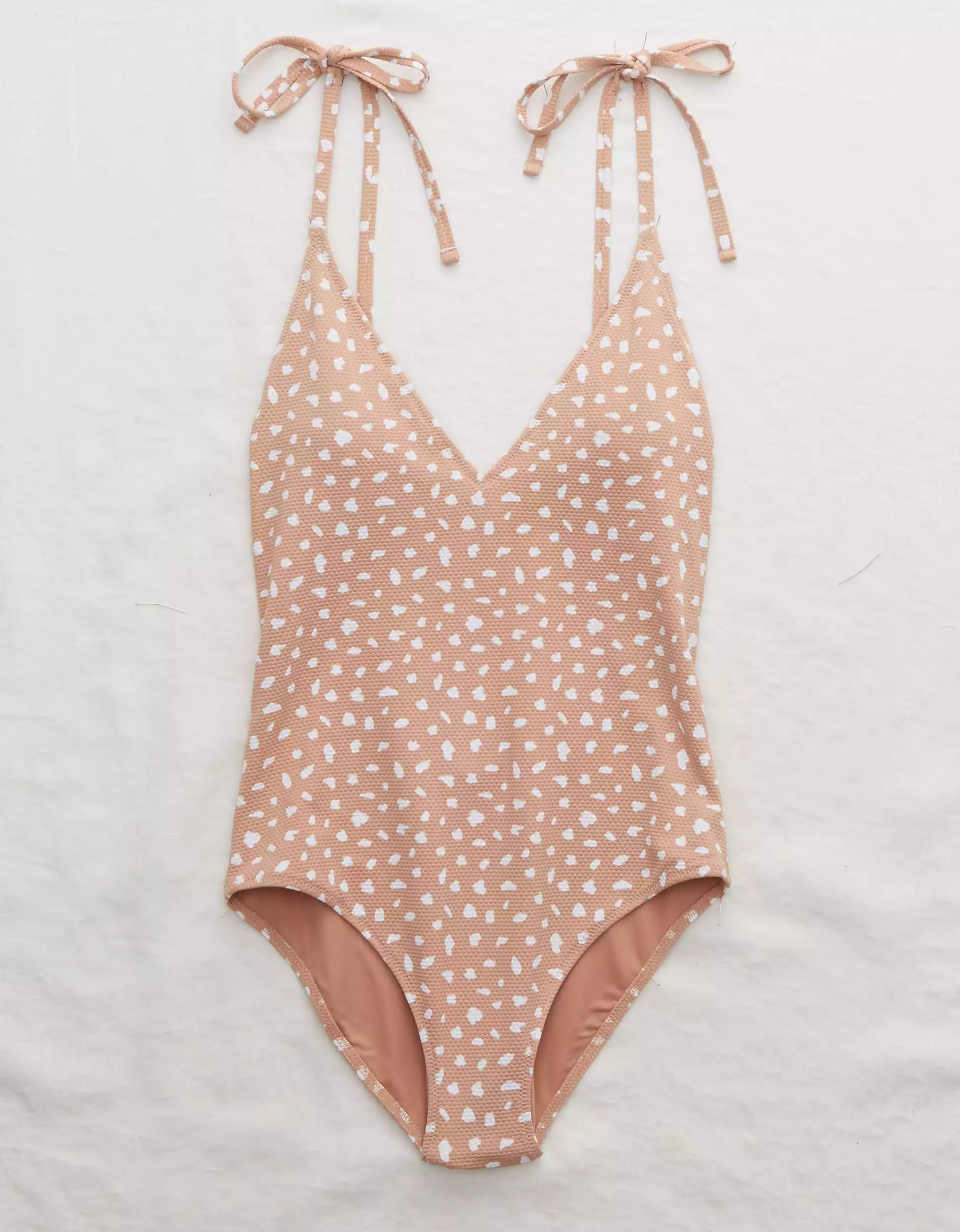 Aerie V Pique One Piece Swimsuit | American Eagle Outfitters (US & CA)