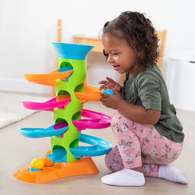 RollAgain Tower - Best Baby Toys & Gifts for Ages 1 to 2 | Fat Brain Toys