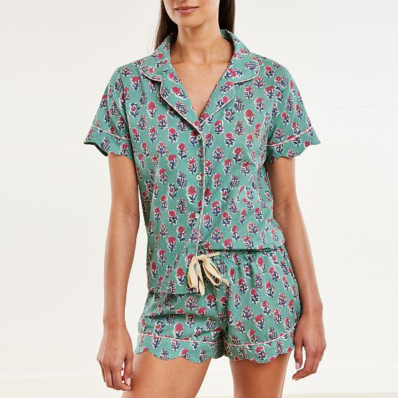 Block Print Short Pajama Set | Mark and Graham