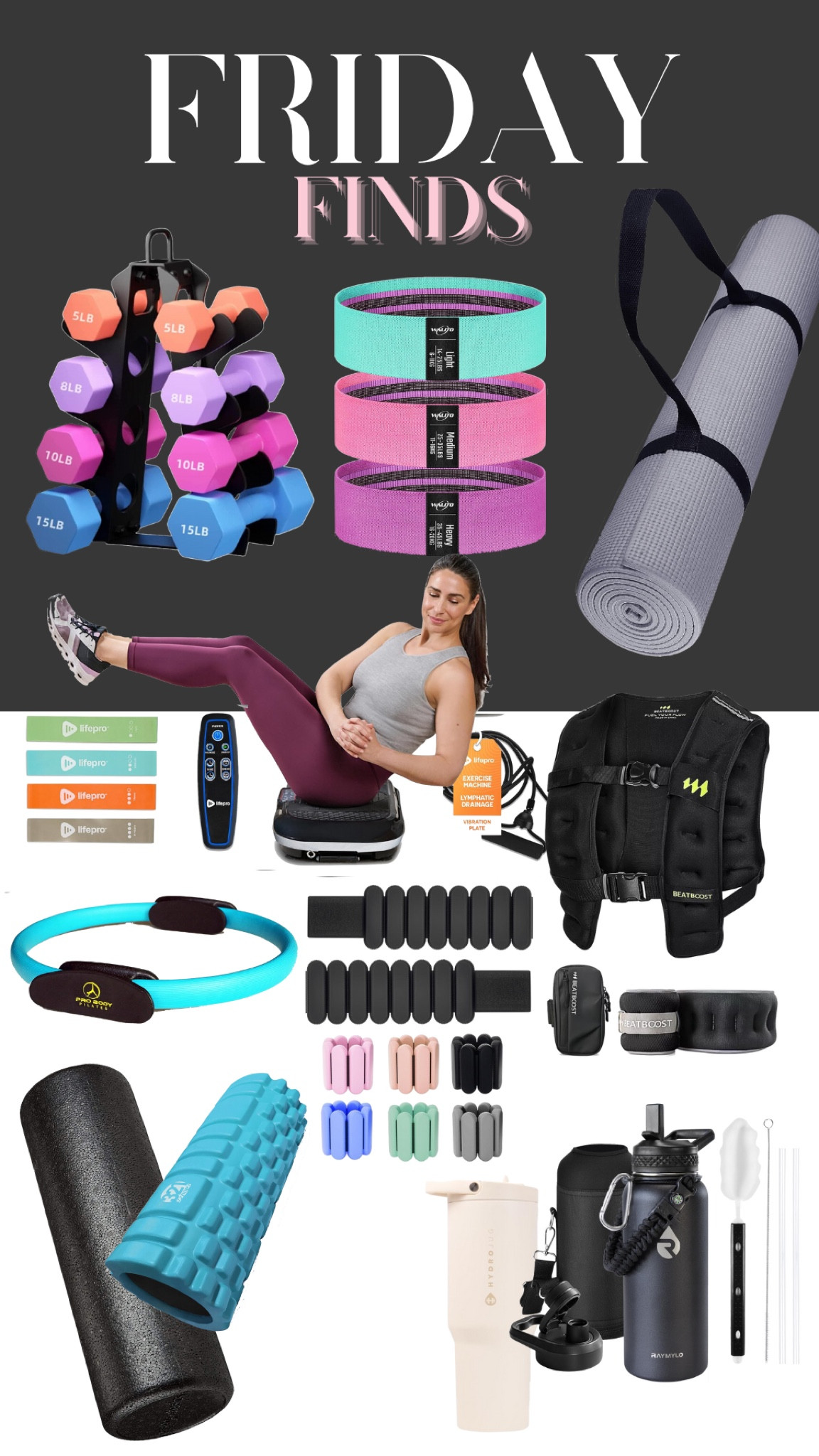 Kickstart your fitness goals with my Friday Finds! From resistance bands to foam rollers, these picks will help you stay on track while keeping things fun and effective. Whether you’re adding weights to your routine or just starting out, there’s something here for everyone. Ready to elevate your workouts? 

#LTKSaleAlert #LTKActive #LTKFitness