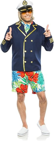 Seeing Red Captain Yachty Costume for Men Large/X-Large | Amazon (US)