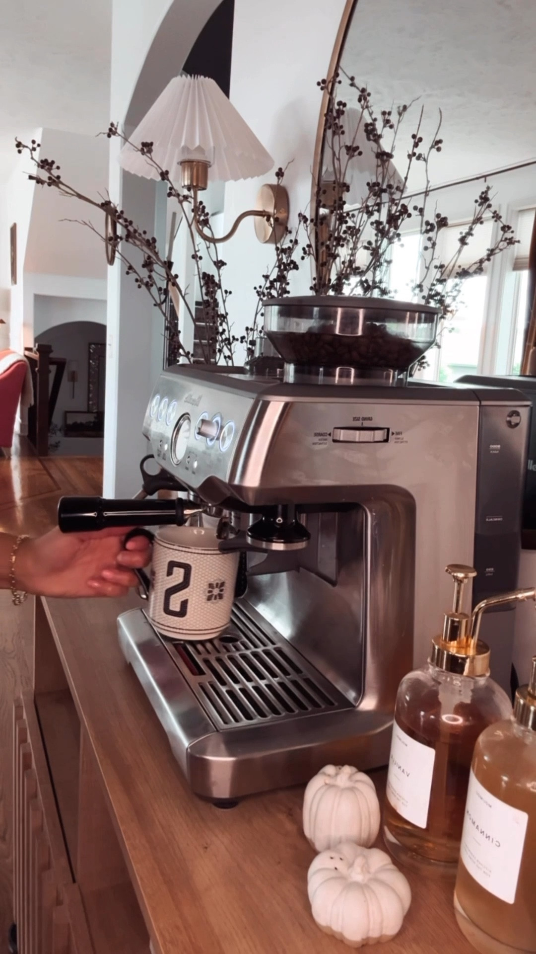 My Breville Barista Express Espresso Machine on prime day sale! I use mine every day and it makes amazing coffee! 