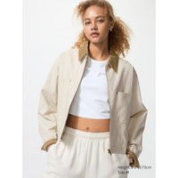 Uniqlo - Zip-up Short Jacket - Natural | UNIQLO (UK)