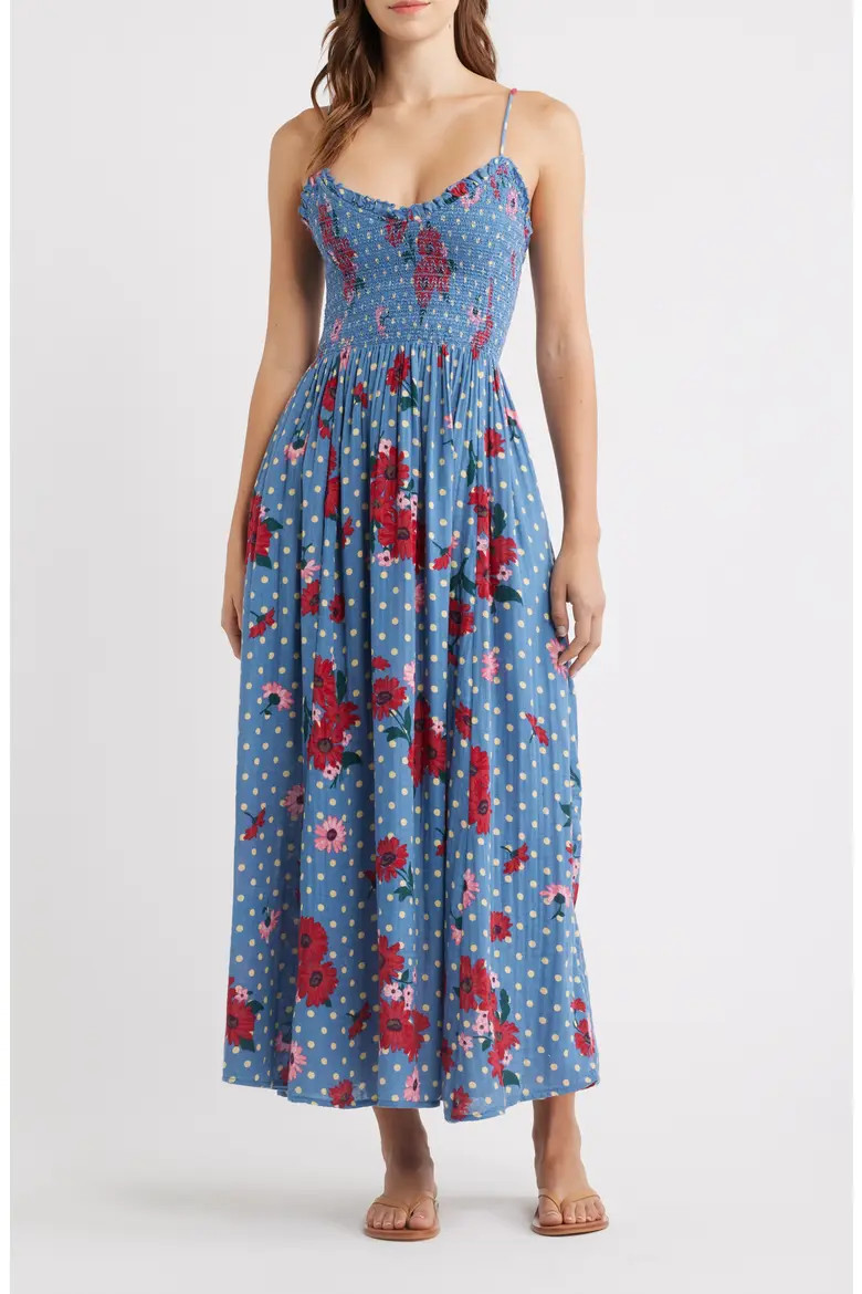 Sweet Nothings Floral Print Sleeveless Maxi Sundress (Women) | Nordstrom | Nordstrom