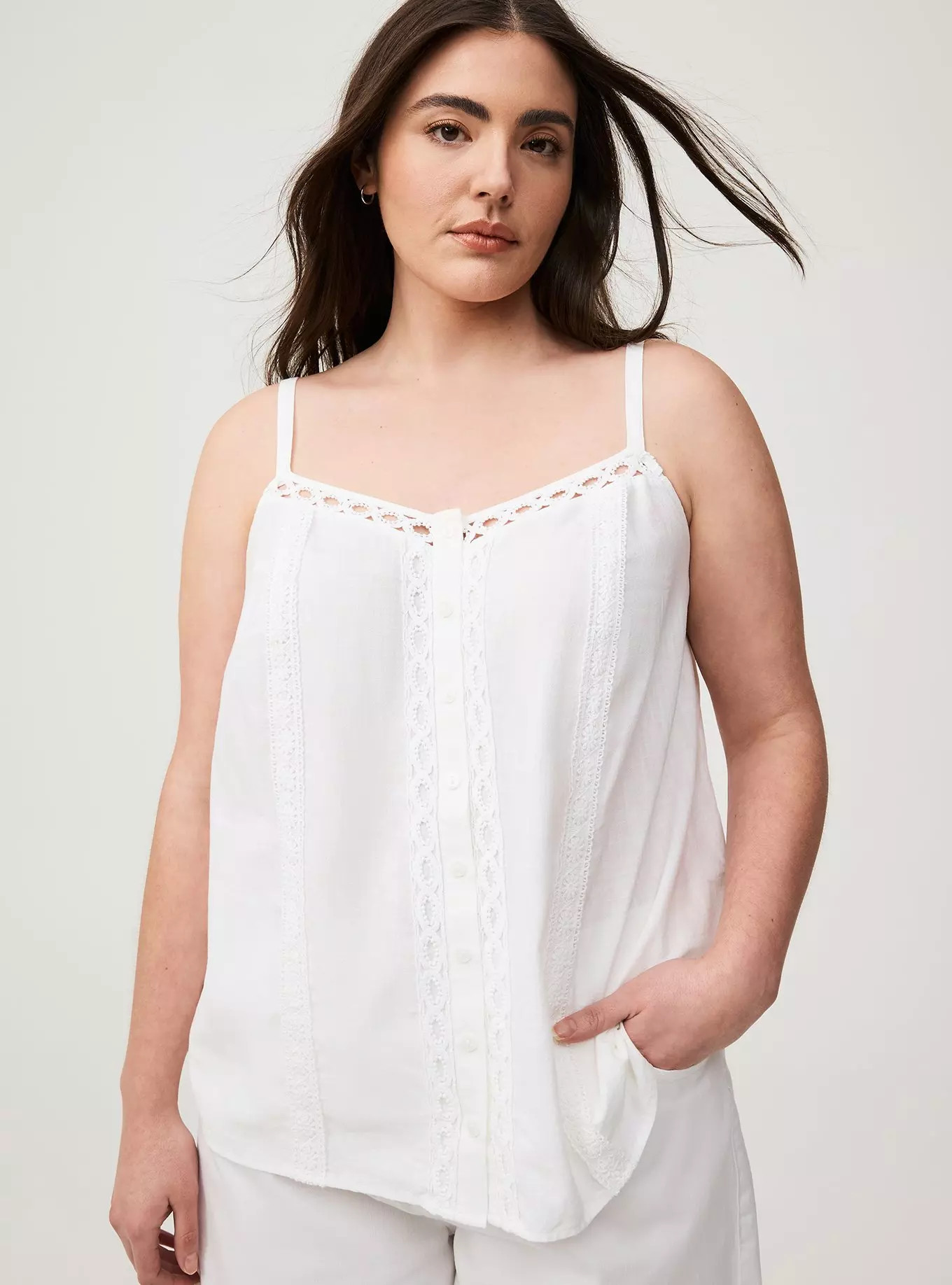 Sophie Crochet Trim Cami | Torrid (US & Canada)
