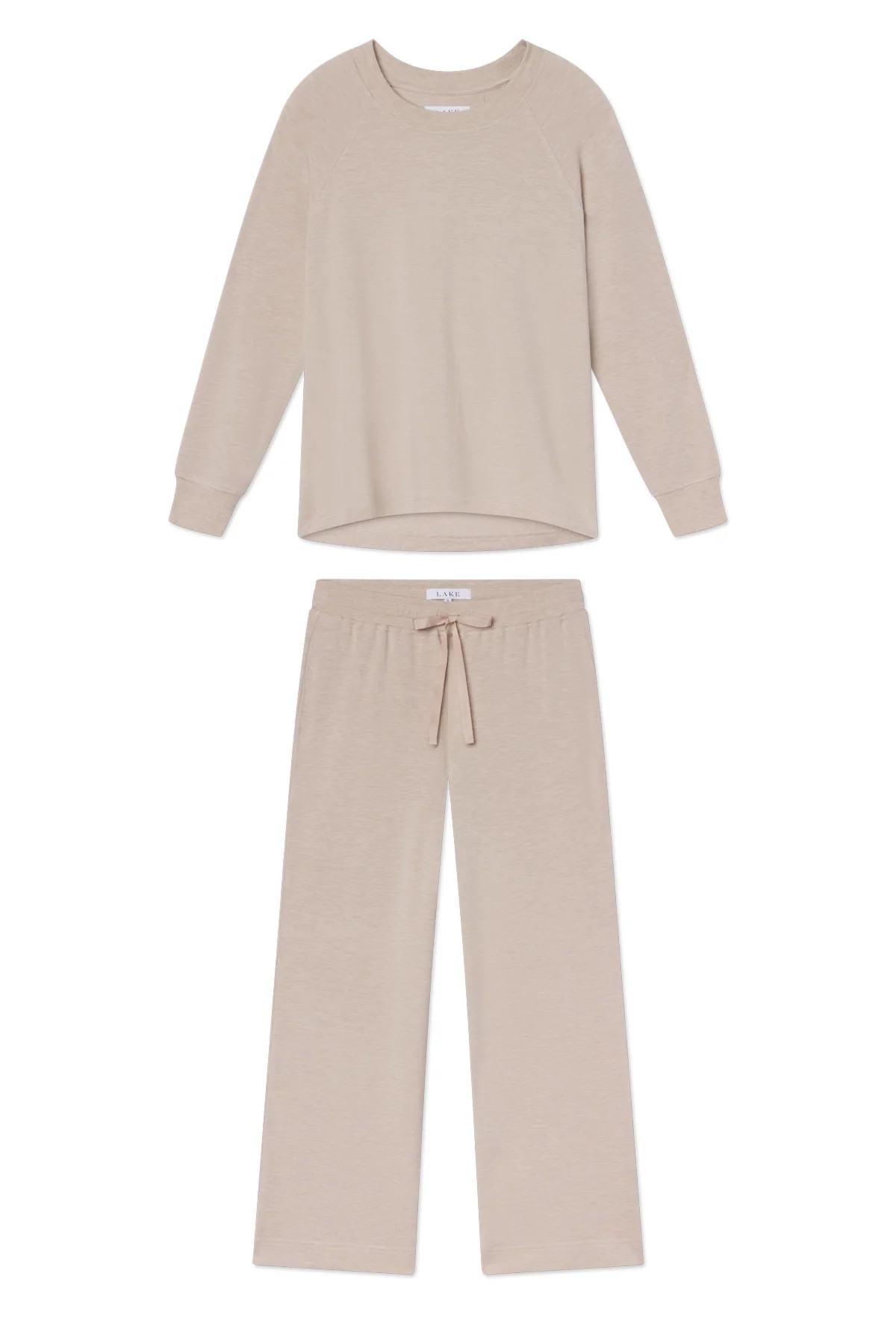 Relax Pants Set in Oat Heather | Lake Pajamas