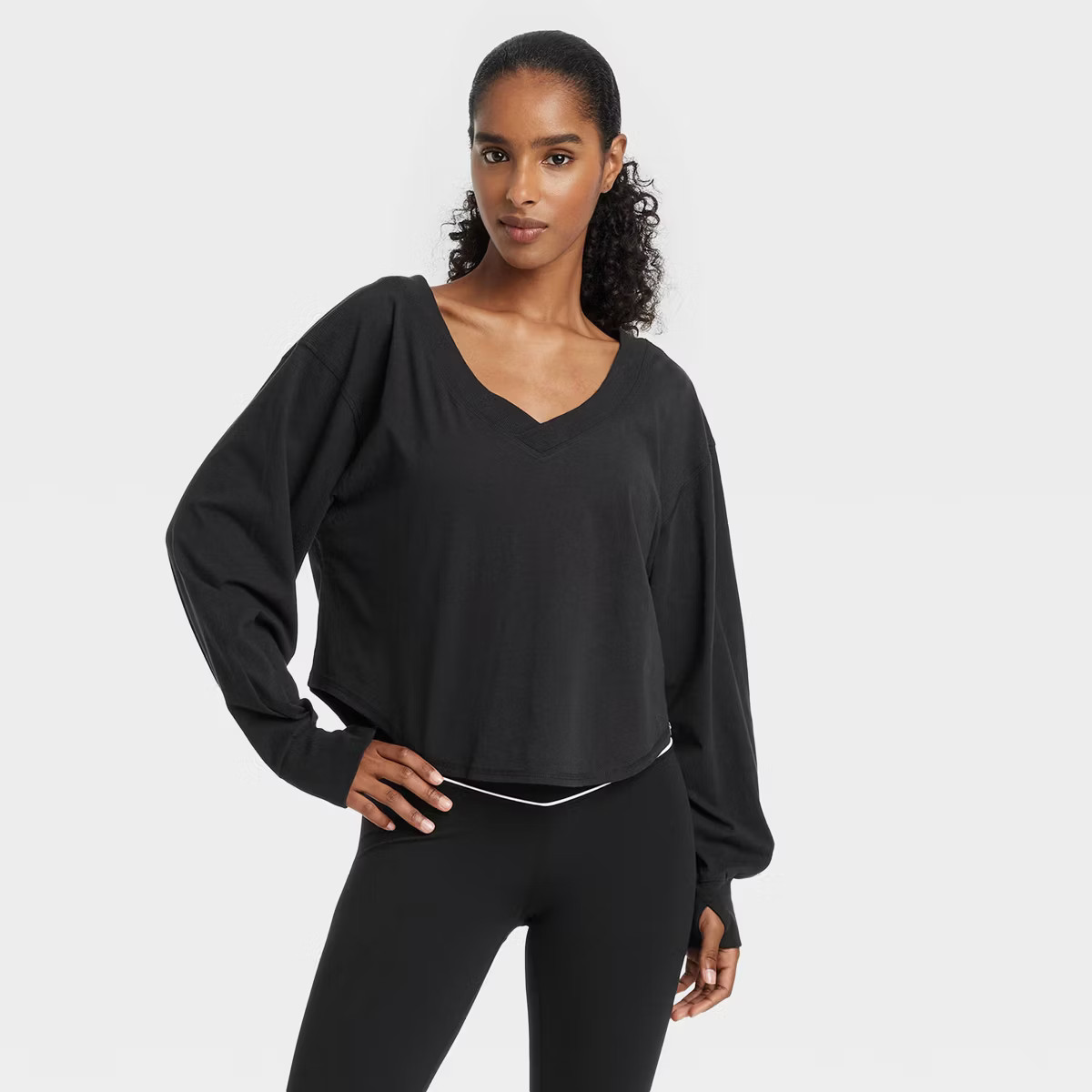 Women's V-Neck Long Sleeve Top - JoyLab™ | Target