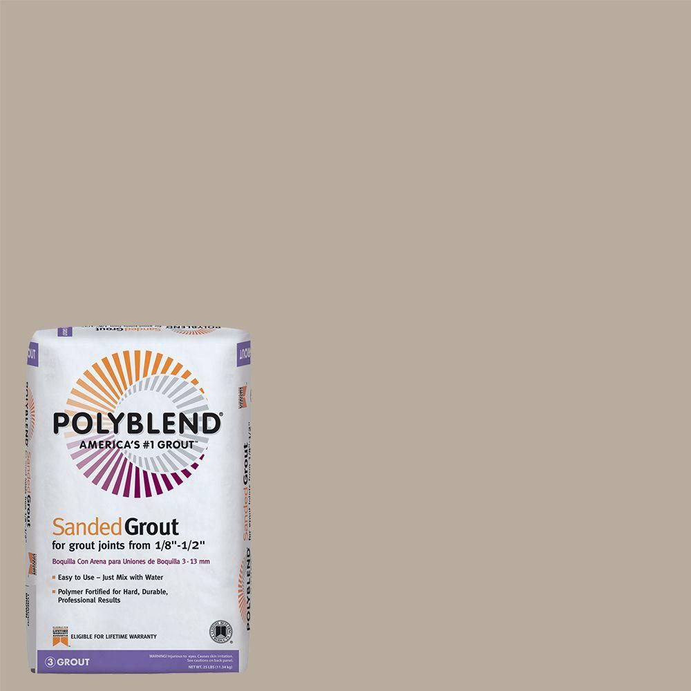 Custom Building Products Polyblend #386 Oyster Gray 25 lb. Sanded Grout-PBG38625 - The Home Depot | The Home Depot