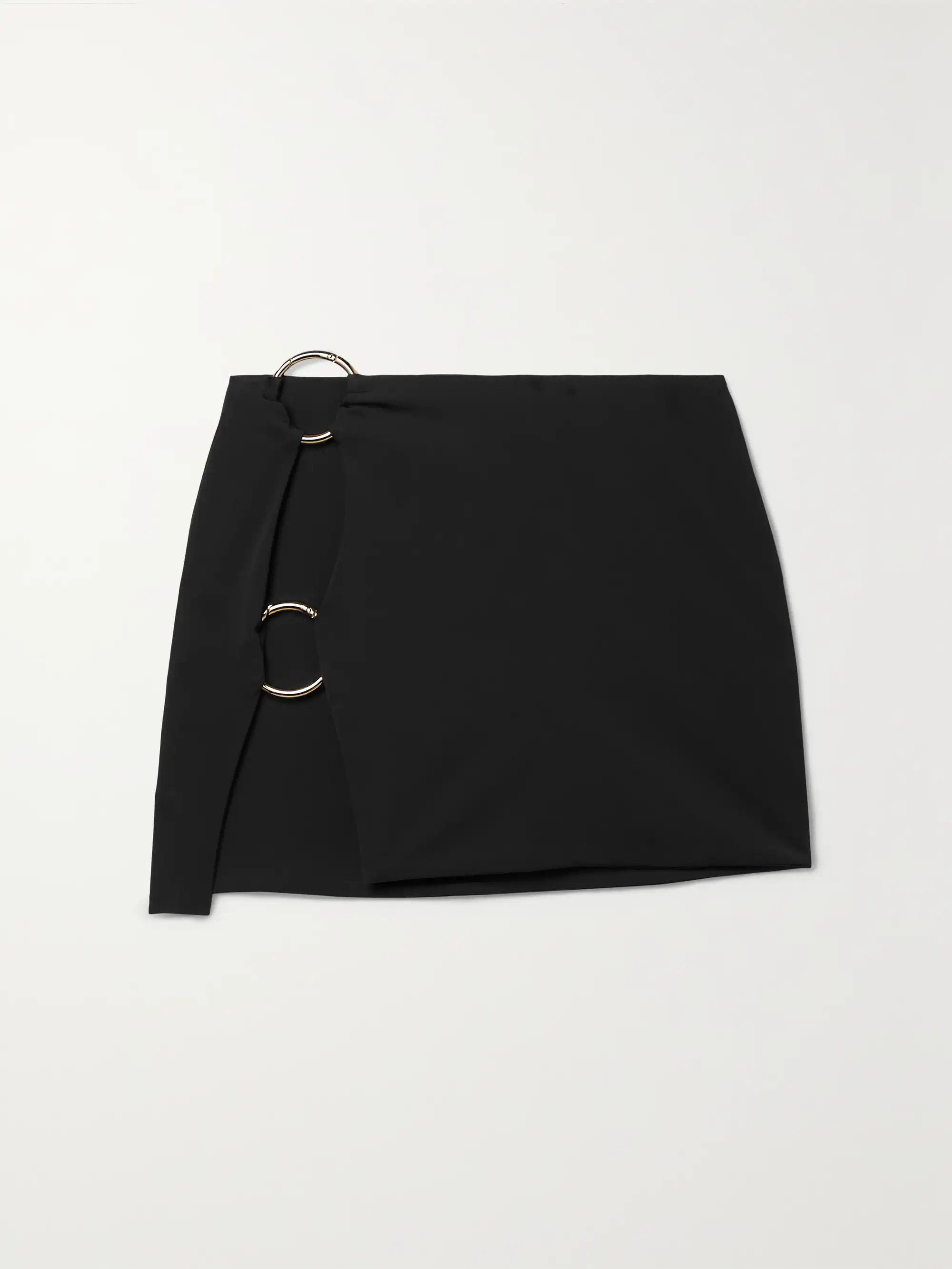 Black Embellished recycled stretch-jersey mini skirt | LOUISA BALLOU | NET-A-PORTER | NET-A-PORTER APAC