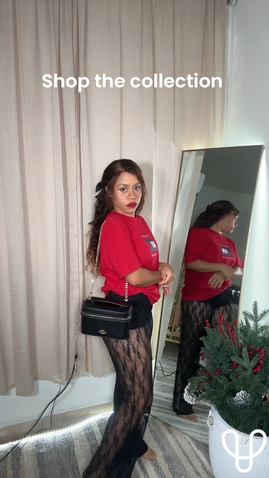 Outfit inspo! Mesh pants, red loose top , shoes, bag, accessories and perfume that smell like a wealthy woman! I loved it! 

#LTKValentine #LTKgrwm #LTKPetite