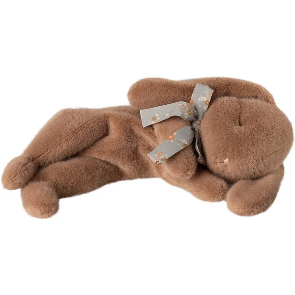 Sleeping bunny plush, Small - Soft brown | Maisonette