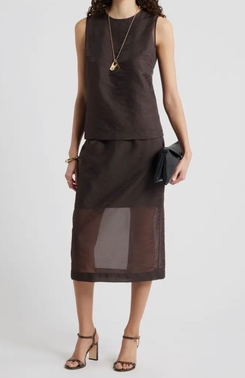 Love this sheer look!
Skirt

#LTKSeasonal