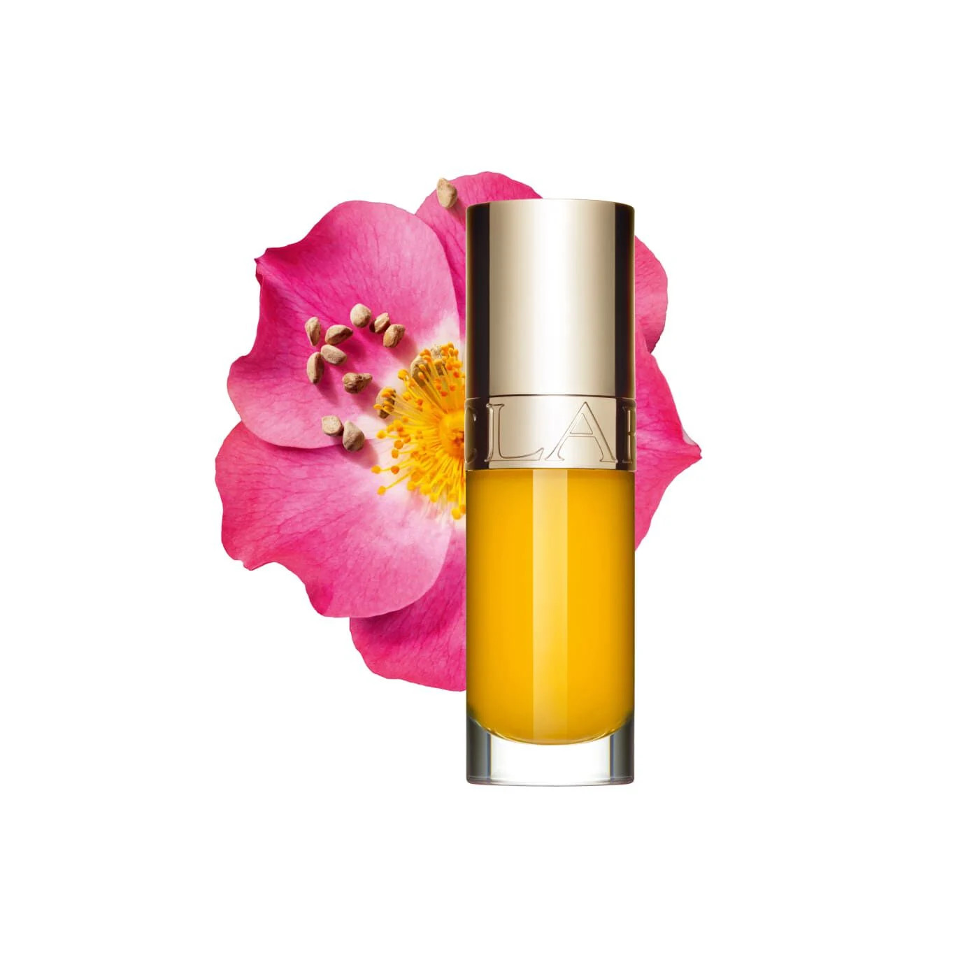 Clarins Lip Comfort Oil Power of Color - Hydrating + Plumping Lip Oil 0.2 Oz. - 21 joyful yellow | Clarins USA