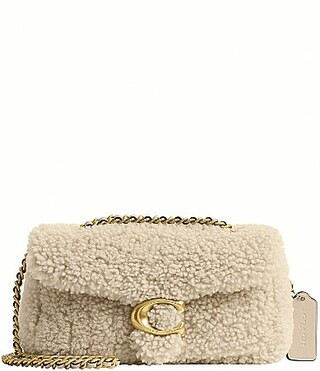 COACH Shearling Tabby Convertible Shoulder Bag 20 - Beige | Dillard's