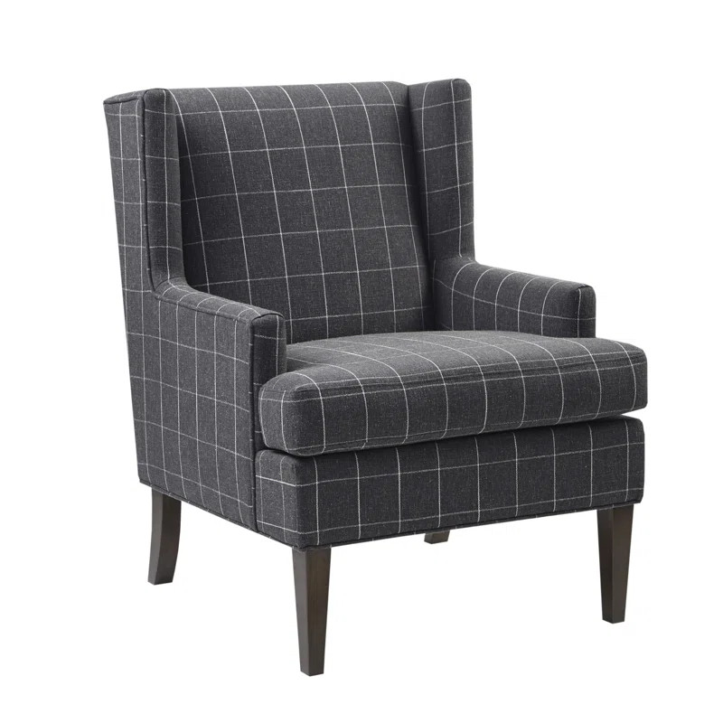 Martha Stewart Decker Windowpane Low Armed Accent Chair | Wayfair North America