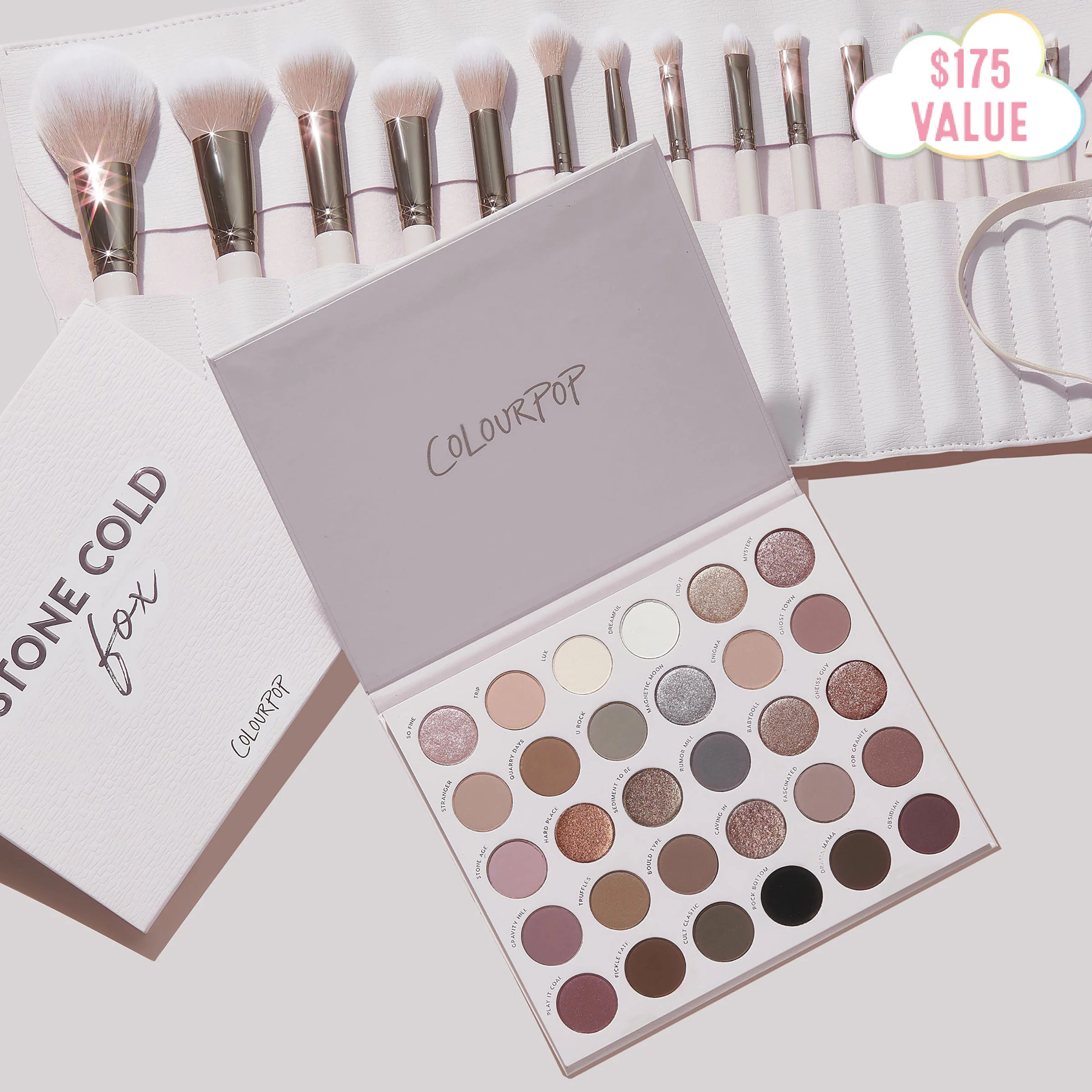 The Ultimate Stunner Eyeshadow Palette & Brush Roll Set | Colourpop