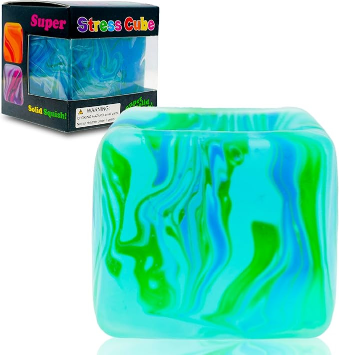 Fidget Toys Squishy Stress Cube, Stress Balls for Kids Adults Squishies Stress Relief, Ice Squish... | Amazon (US)
