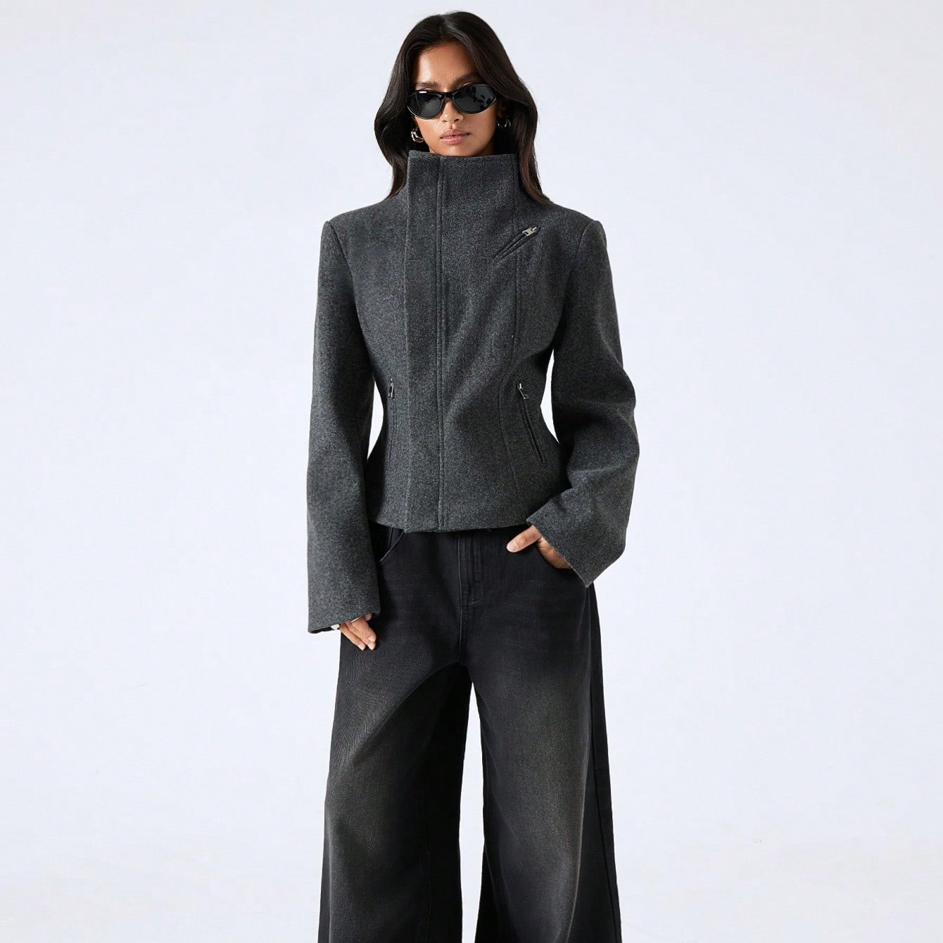 LYSMO 2025 New Arrive Minimalism Winter Women's Fashion High Collar | SHEIN