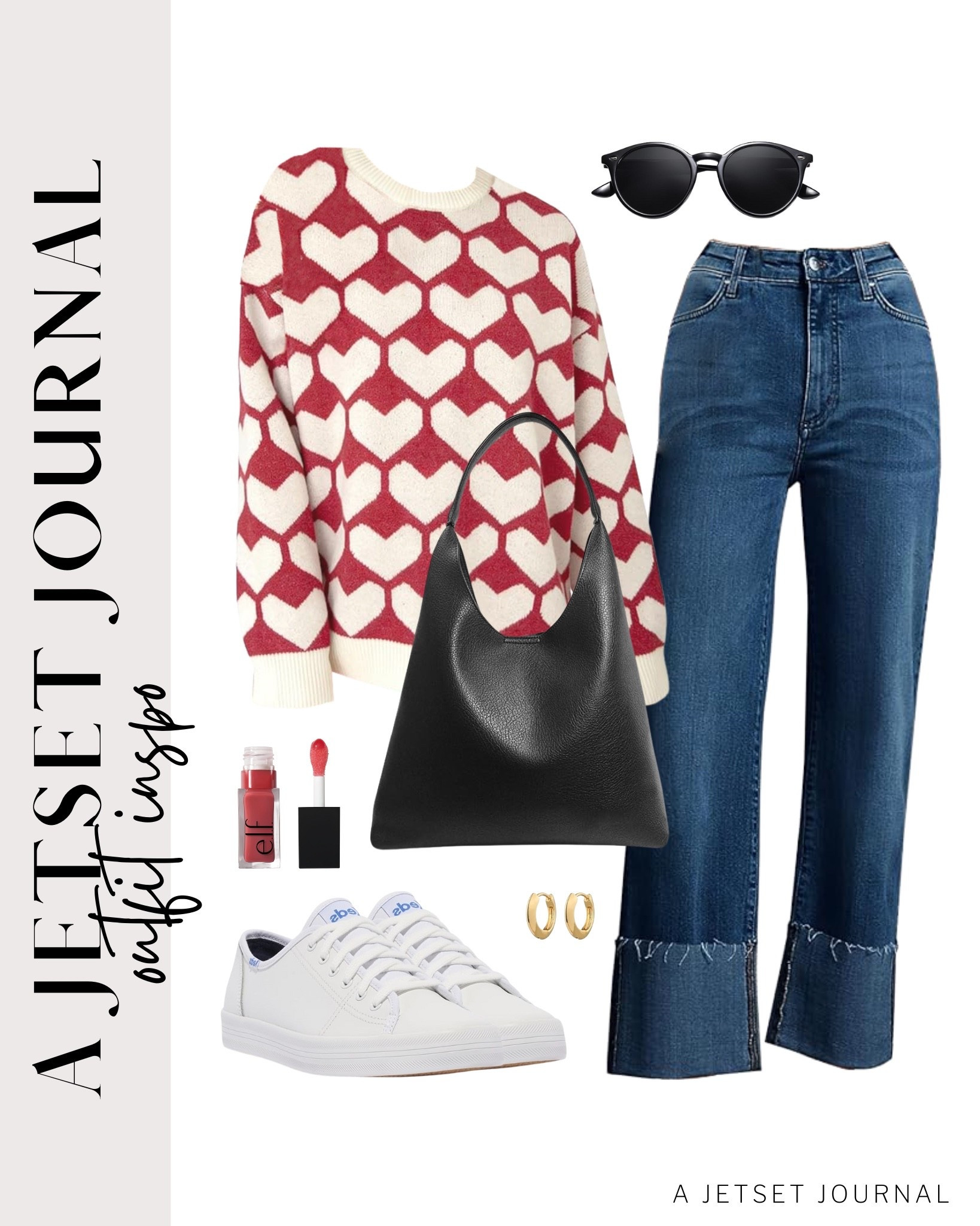 Loving this pink heart sweater with blue jeans and white sneakers. Cute yet comfy for Valentine’s Day!
valentine sweater, vday outfit, keds lace up sneakers, elf lip oil, round sunglasses, casual outfit idea, running errands, winter to spring outfit, comfy shoes, trendy look, capsule wardrobe, amazon finds, affordable style, winter to spring outfit idea, transitional style

#LTKSeasonal #LTKU #LTKValentine