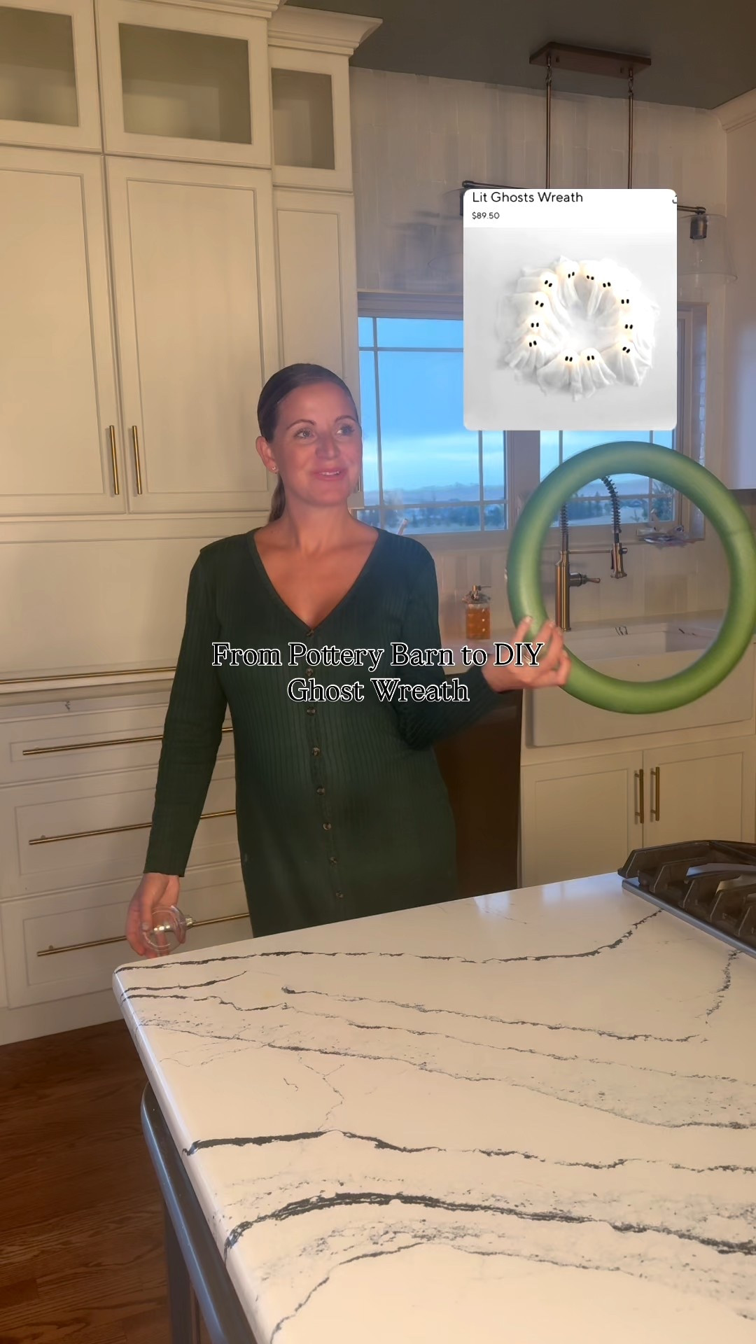 From Pottery Barn to DIY Ghost Wreath 👻