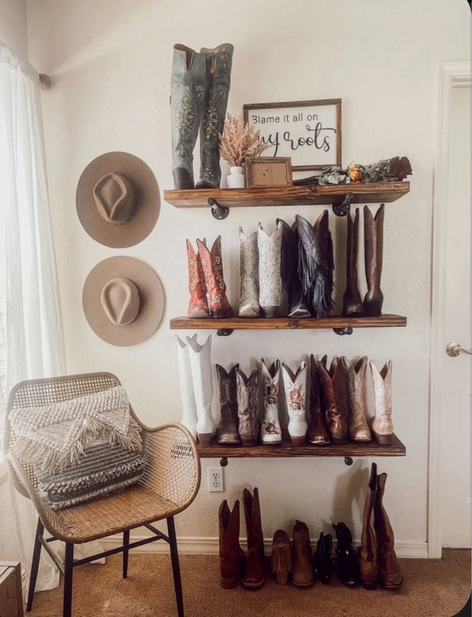 Love this small boot wall!! Everyone needs a boot wall!! This is perfect for an home!!! In a bedroom, closet, hallway!!
MBAKER10 for lane boots;)

#LTKshoecrush #LTKbeauty #LTKstyletip