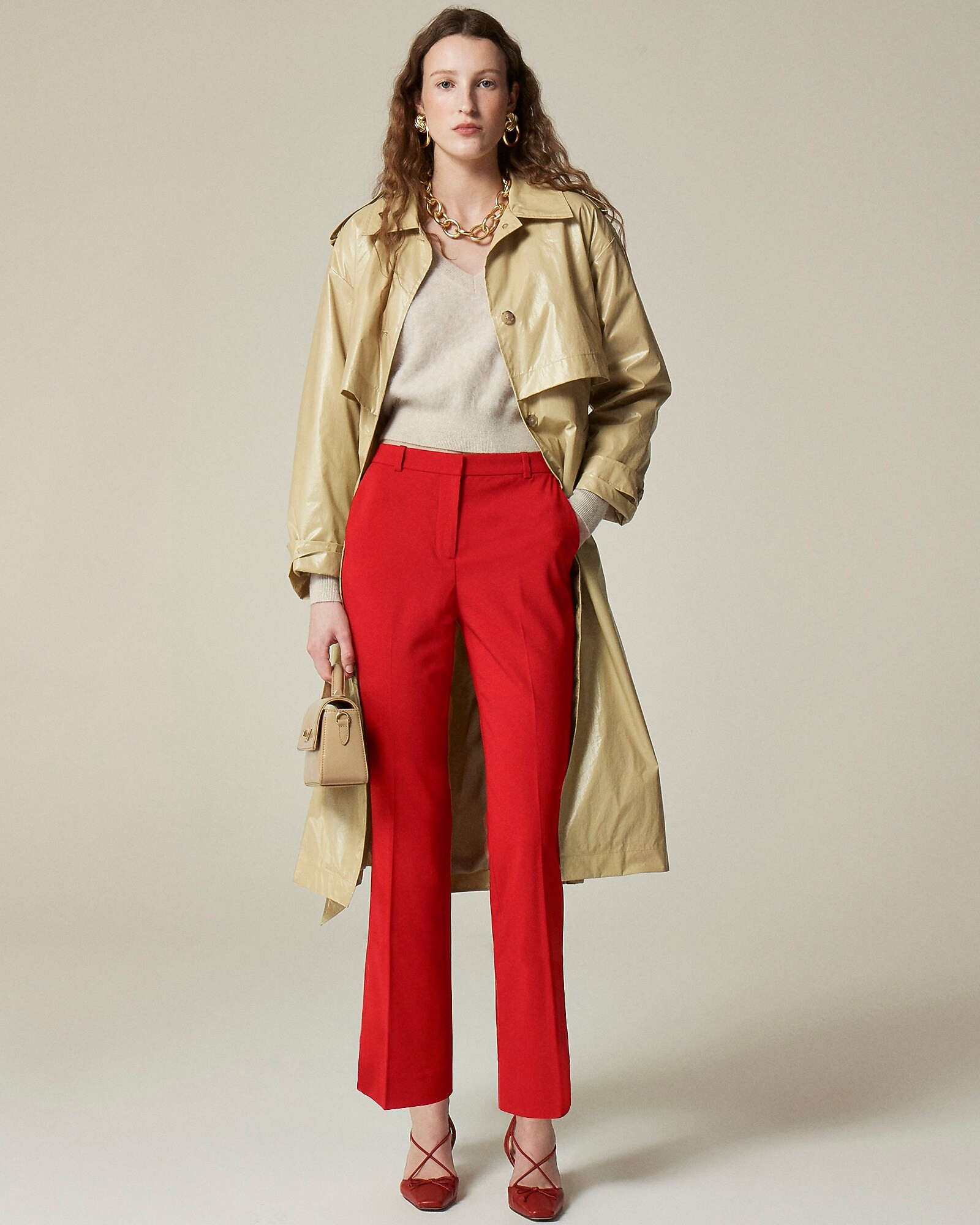 Kaya pant in Italian stretch merino wool blend | J. Crew US