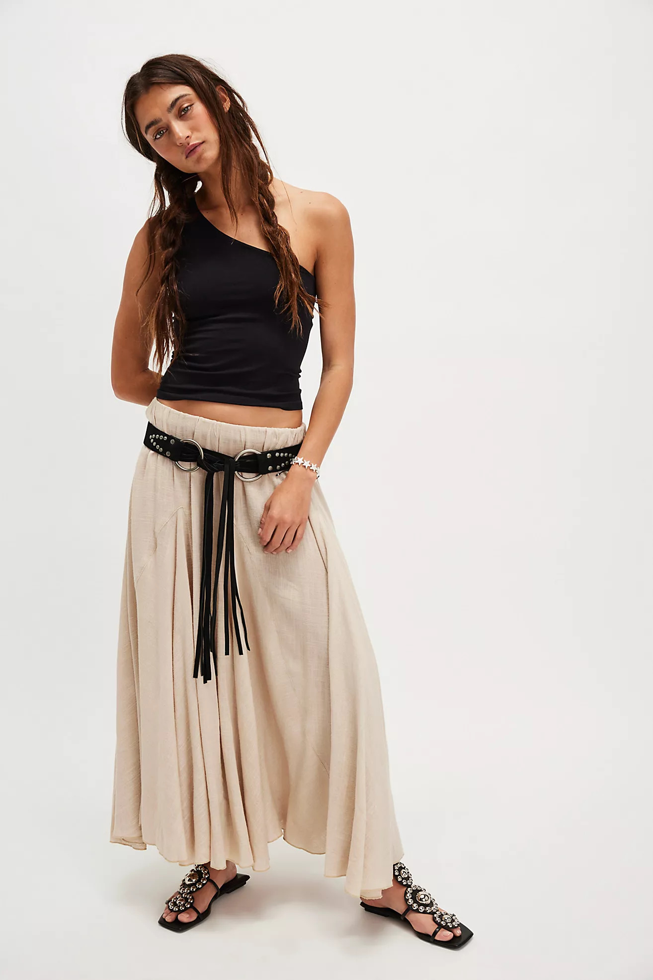 Madras That Solid Linen Maxi Skirt | Free People (Global - UK&FR Excluded)