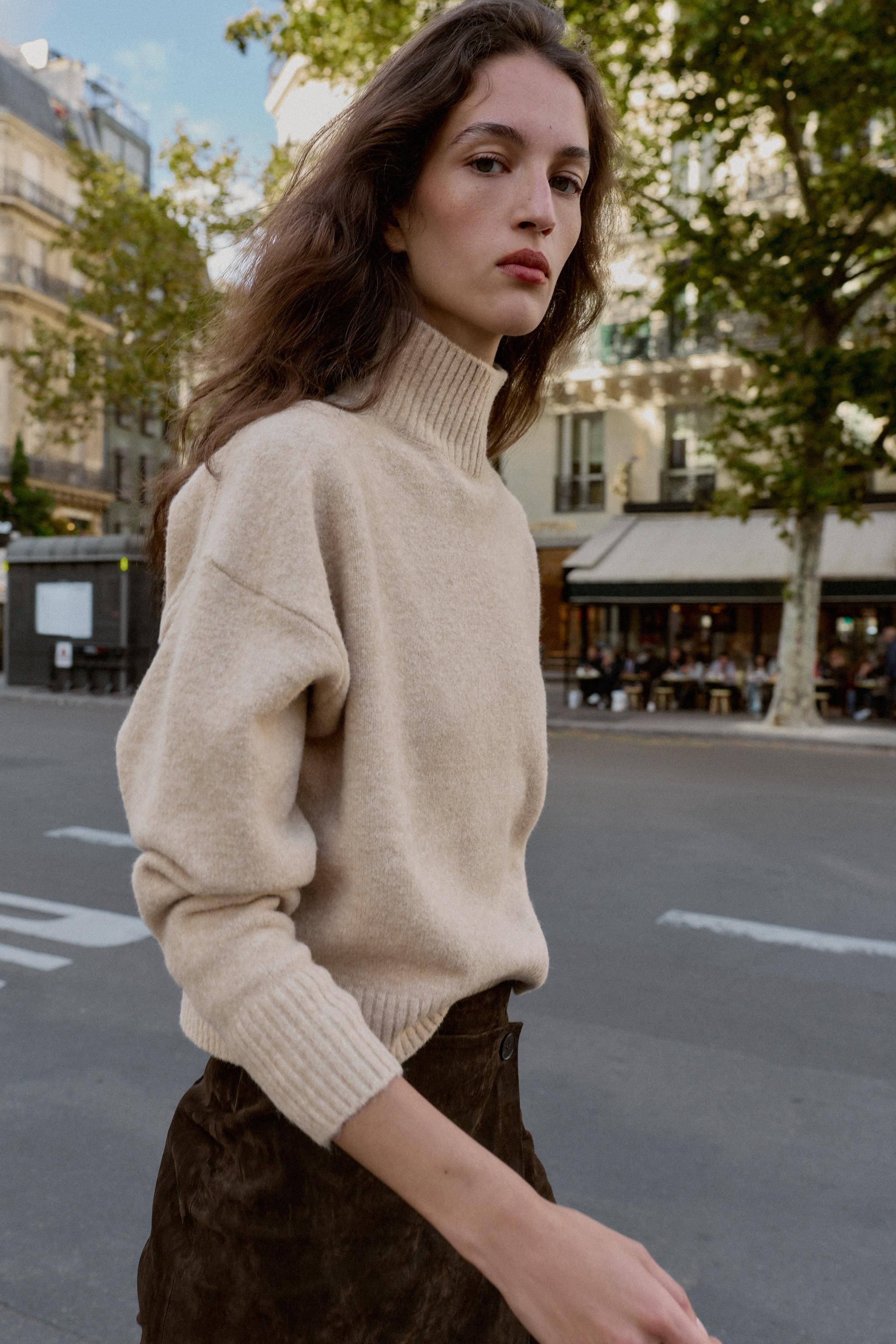 SOFT KNIT HIGH NECK JUMPER | Zara UK