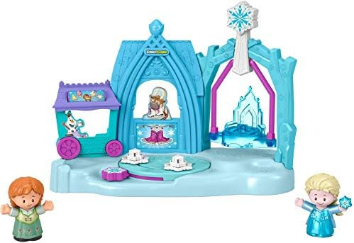 Disney Frozen Arendelle Winter Wonderland by Little People, ice skating playset with Anna and Els... | Amazon (US)