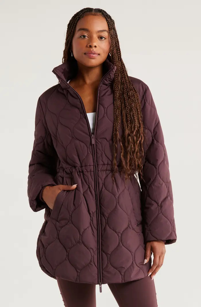 Skyline Longline Quilted Jacket | Nordstrom