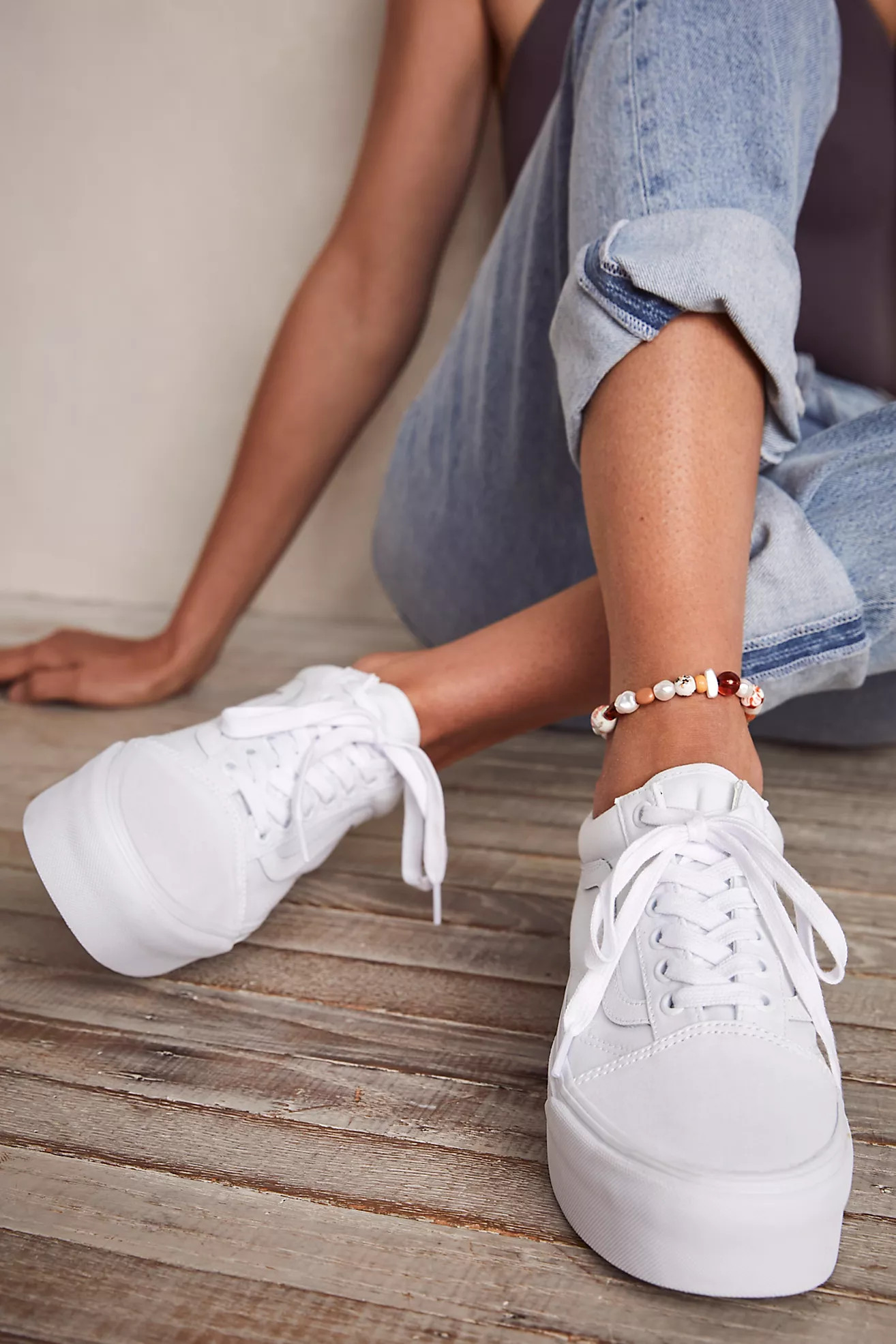Old Skool Stackform Canvas Sneakers | Free People (Global - UK&FR Excluded)