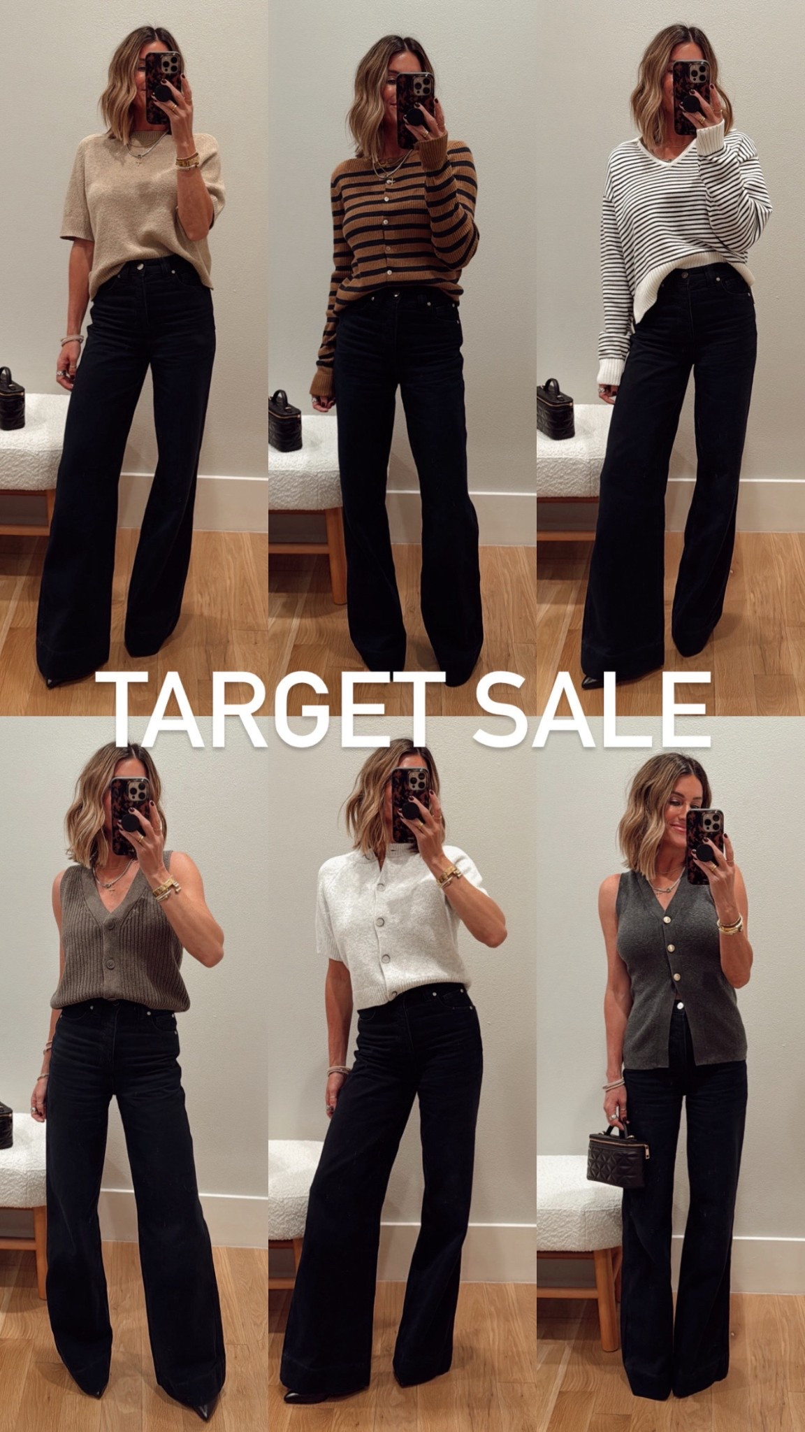 Cannot believe these are just $20 with Target Circle! Sooooo nice! Wearing size small in all of them except the grey vest with the gold buttons (xs in that one).

#LTKStyleTip #LTKSaleAlert #LTKSeasonal