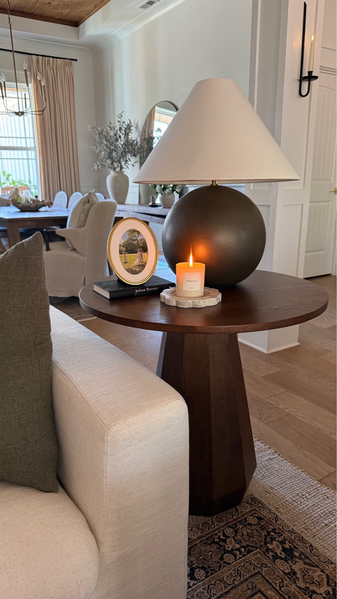 One of my favorite side tables in our great room 🤎 It’s modern, classic, and transitions so well from season to season. ☺️

#LTKHome