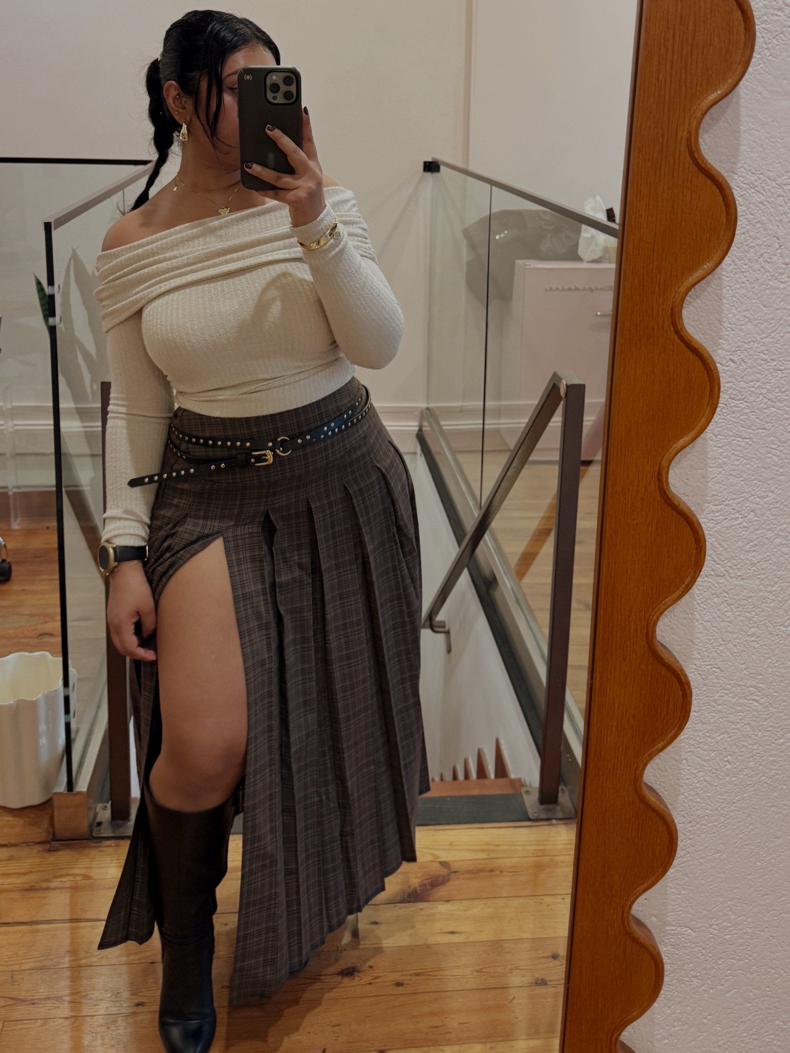 Rainy fall day ootd! Loving maxi skirts with boots. 

#LTKFindsUnder100 #LTKStyleTip #LTKSeasonal