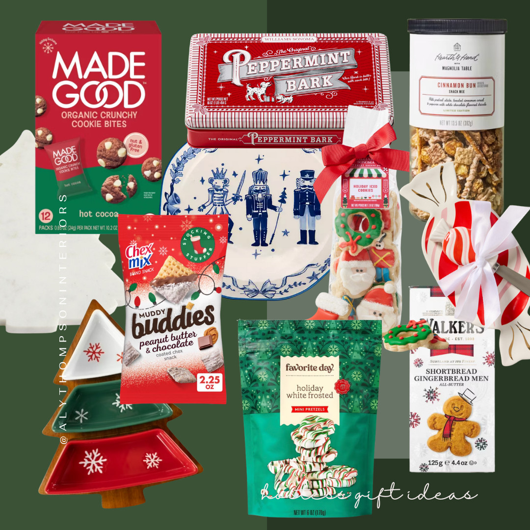Hostess Gift | Host Gift Ideas | Hostess Gift Ideas | Snack Trays | Platters | Christmas Snacks | Christmas Goodies | Peppermint Bark | Made Good | Hearth and Hand 

 #LTKGiftGuide #LTKHoliday #LTKSeasonal