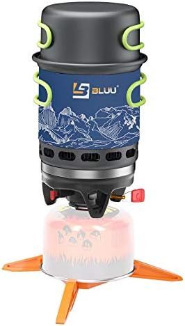 BLUU GEMINI 2-in-1 Backpacking Camping Propane Stove, Outdoor Portable Camp Gas Stoves Burner wit... | Amazon (US)